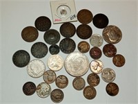 OF) Assorted coins lot