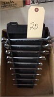 9 pc Craftsman wrench set with holder