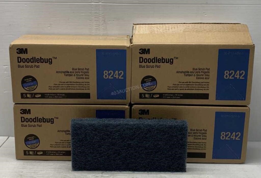 Lot of 20 - 3M Doodlebug Scrub Pads - NEW $560