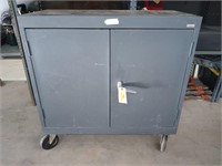 Sandusky 2-door metal rolling storage cabinet