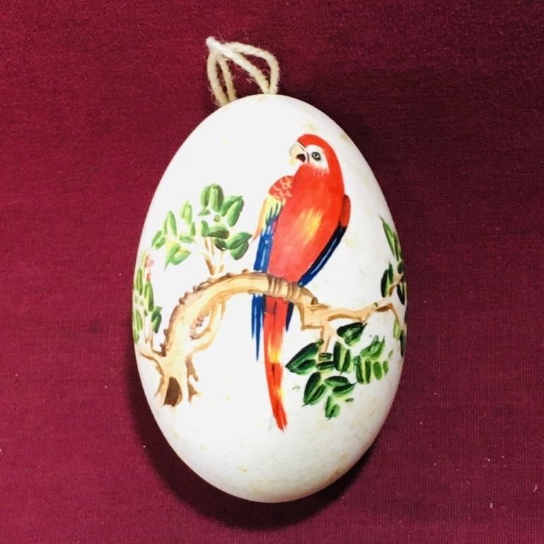 Painted Decorative Egg Ornament