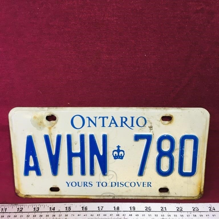 Ontario "Yours To Discover" License Plate
