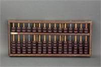Chinese Old Wood Abacus with Brand Tag