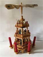 Vintage Candle Powered Christmas Pyramid