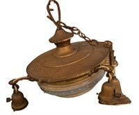 AMERICAN BRASS CEILING LIGHT FIXTURE