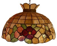 STAINED GLASS DOME HANGING SHADE