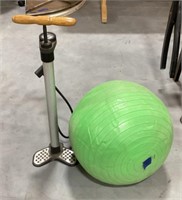 Exercise ball w/ Top Dog air pump