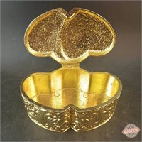 Hand-Gilded Metal Trinket Box