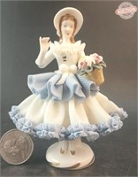 Dresden Porcelain Lace Figurine