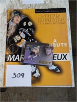 Mario Lemieux Magazine and Card