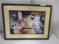 Vintage Snow White and the seven dwarfs Print