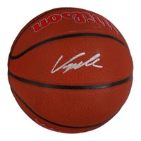 Dominique Wilkins Signed Hawks Logo Basketball (Be