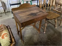 Antique Slant Top Student Desk