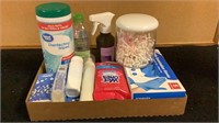 Wipes, Qtips , gloves
