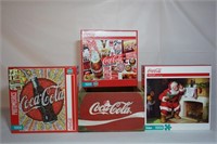 Coca Cola Crate With 3 Puzzles