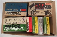 (7) Boxes of mixed 12 gauge shotgun shells.
