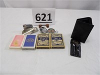 'Playing Cards, Lighter, Mens Wallet, Nail Clipper