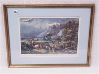 CURRIER & IVES PRINT LITHO