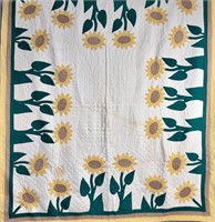 Vintage Sunflower Quilt