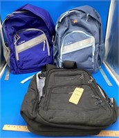 2 Brand New LL Bean And Laptop Bookbags