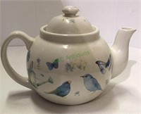Hallmark ceramic teapot with bird, butterfly