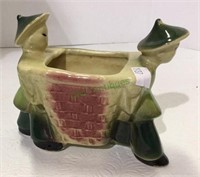 Vintage USA #537 Oriental theme planter pot