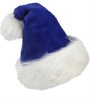 (12 x 41")LOMIMOS Christmas Santa Hat,Xmas Blue