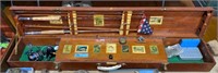 VINTAGE FISHING CASE & CONTENTS