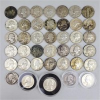 40 90% Silver Quarters.