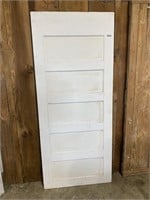 White Vintage Solid Core Door, 34x80"