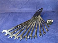 Wrench Set, Metric. 10-26 w/Holder