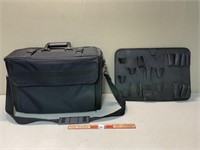 LARGE BAG CARRYING FOLDER FILE CASE W TOOL ORGANIZ