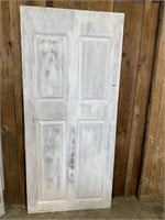 Hollow Core White Washed Door, 36x80.25"As Is