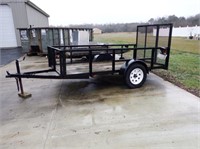 5ft x 10ft single axle utility trailer with ramp d