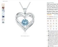 CDE Love Heart Women Necklace 925 Sterling