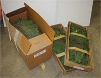 Three Boxes are Artificial Cedar Branches