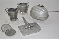 Vintage Aluminum Dishes, Crumb Catcher, Mold