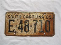 1965 South Carolina license plate