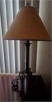 Metal Base Lamp W/ Shade #1