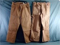 Two Pairs of Tough Duck Workwear Size 34" x 30"