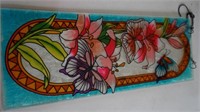 Stain Glass Butterfly and Flowers
