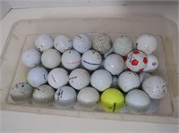 6-5qt Containers of used Golf Balls-Nike, Top