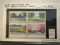 1365-8 MINT SET 1969 BEAUTIFICATION ISSUE STAMP