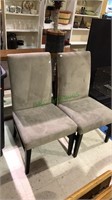 Pair of a upholstered dining chairs (790)