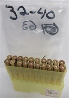 (20) Rounds of mixed 32-40 with case.