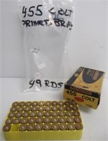 (49) Rounds of 455 colt primed brass with vintage