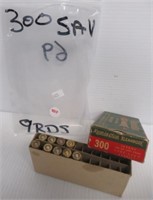 (9) Rounds of Remington 300 savage with vintage