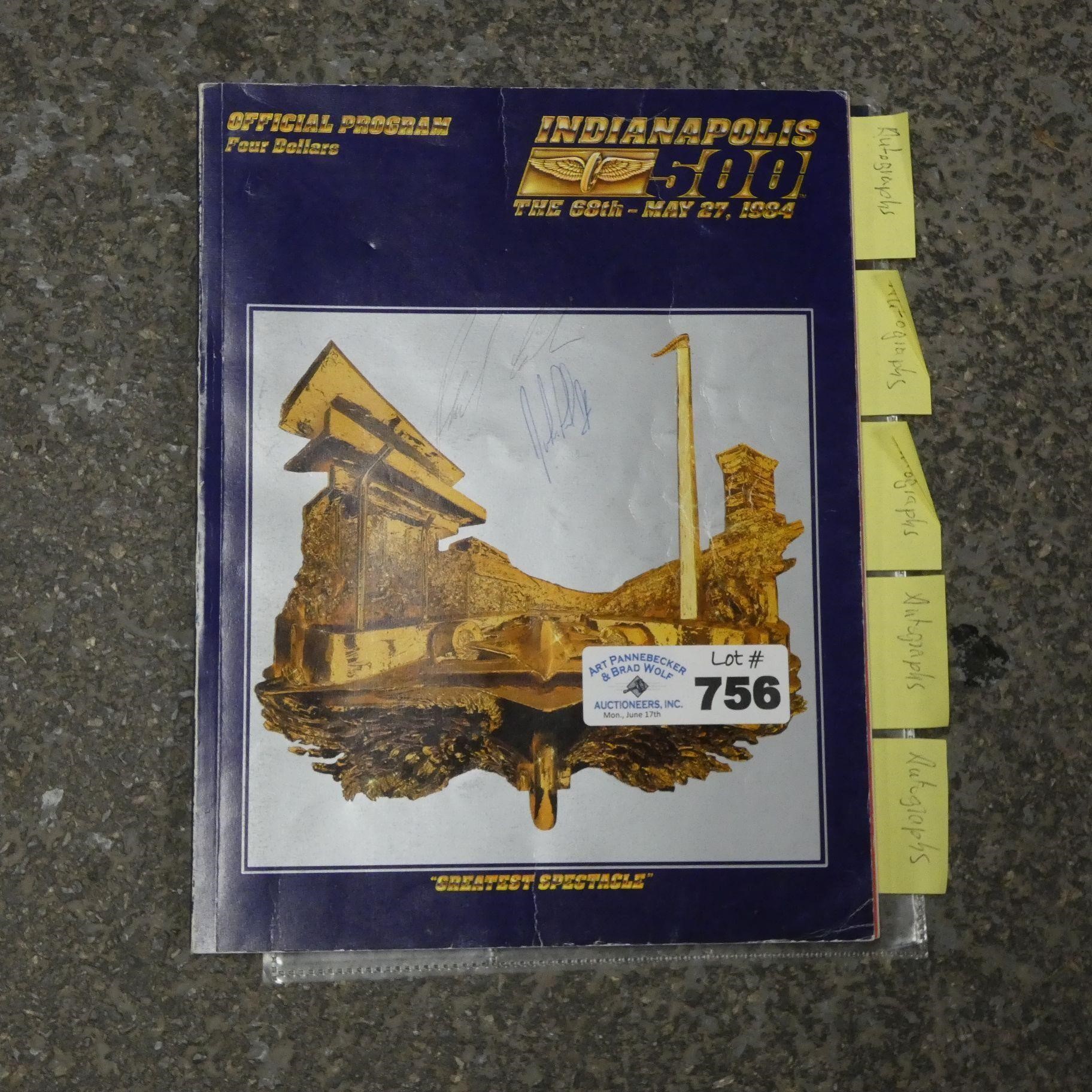 Indianapolis 500 Program w/ Autographs