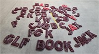 10" plastic letters