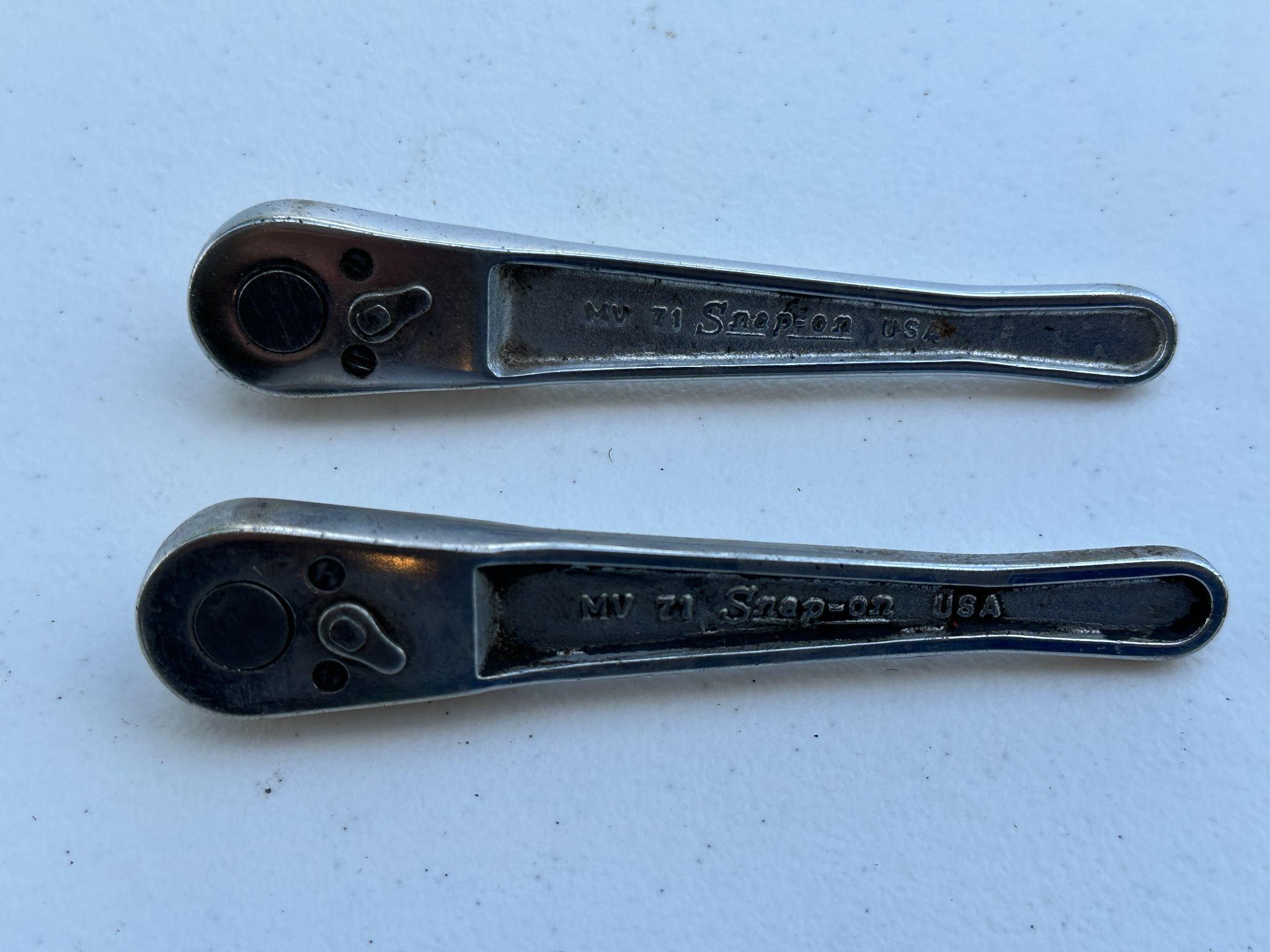 Snap-On MV21 1/4" Ratcheting Wrench Pair